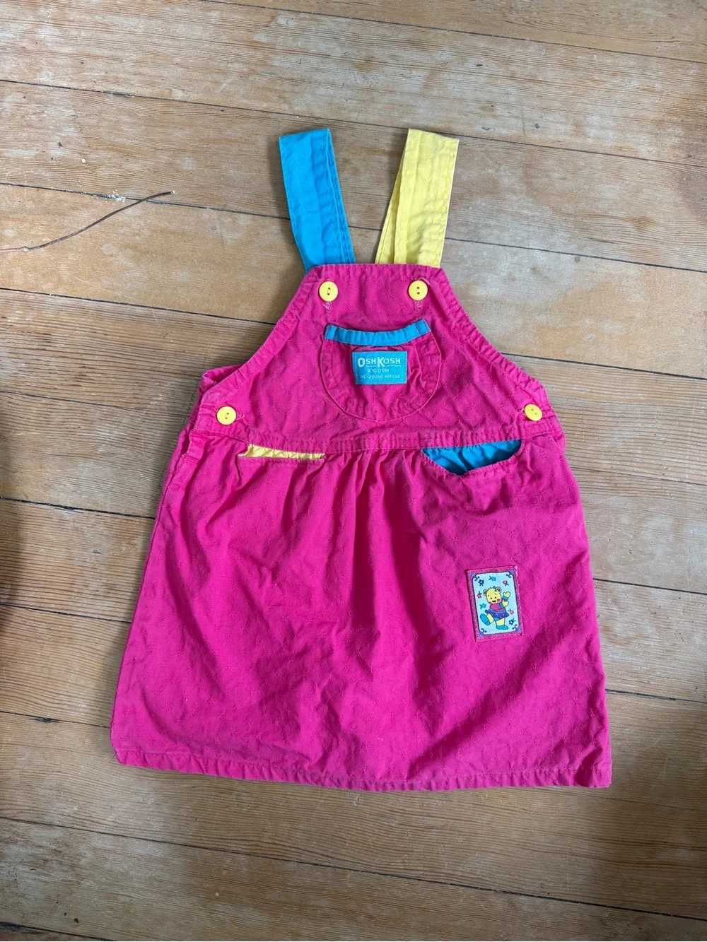 OshKosh B'gosh 90s Hot Pink Overall Dress - 4T
